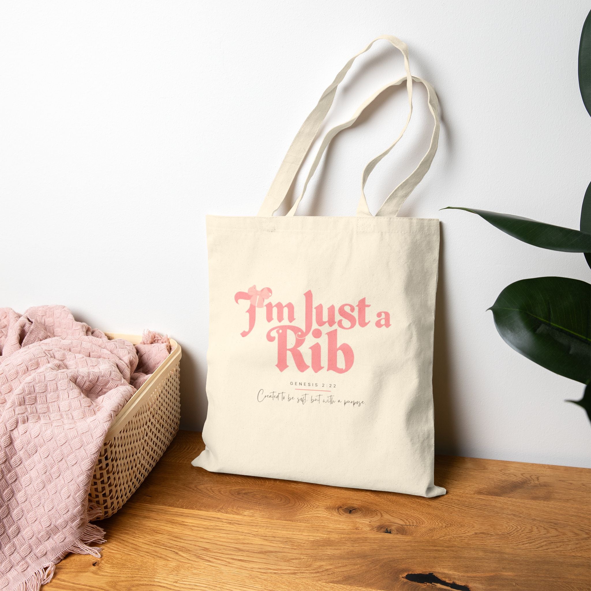 “I’m Just a Rib” — Canvas Tote Bag