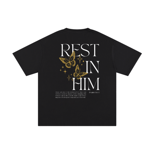 BLACK PERFECT PEACE - Boxy T-Shirt